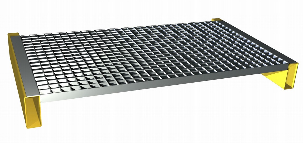 Kragarmregal Einlegegitterrost Skizze - Gitterroste