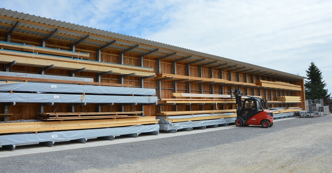 Singer Kragarmregal einseitig mit Dach - zubehoer ueberdachung