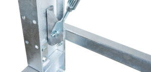 Verstrebung 300x143 - Kragarmregal einseitig, H&ouml;he 2400 mm, Tiefe 1000 mm, feuerverzinkt