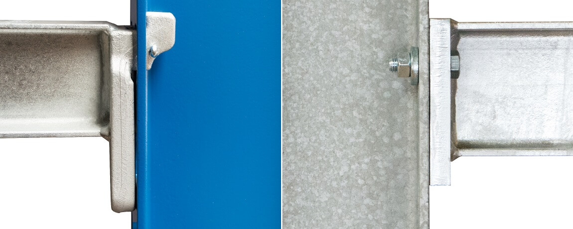 Kragarmregal Einh&auml;ngesystem und Schraubsystem - Kragarmregale