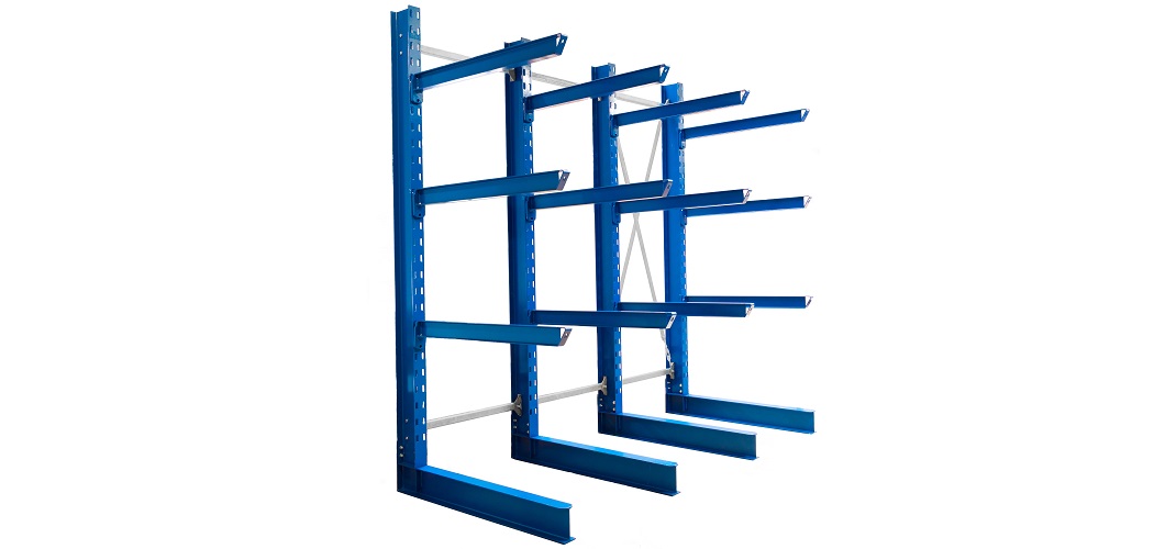 Kragarmregal einseitig lackiert H&ouml;he 3500 mm1050x500 - Kragarmregale