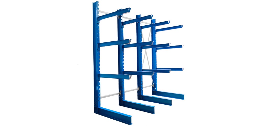 Kragarmregal einseitig lackiert H&ouml;he 4200 mm1050x500 - Kragarmregale