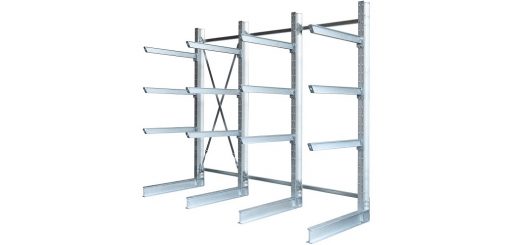 Kragarmregal einseitig, feuerverzinkt