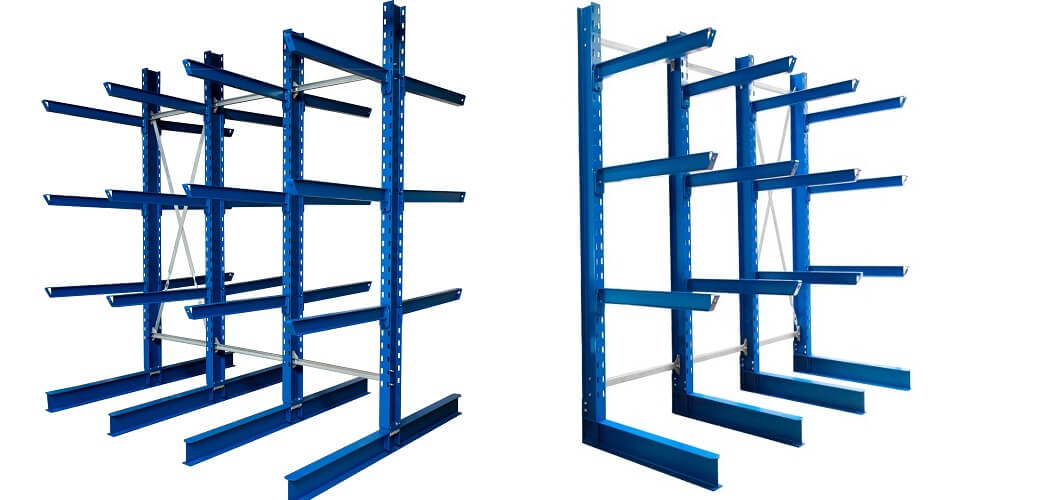 Singer Kragarmregal doppelseitig und einseitig lackiert - kragarmregal beidseitig