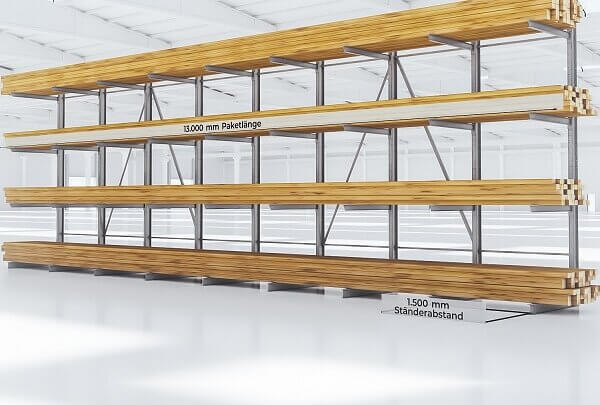 Kragarmregal_gebraucht_5180x1200_KVH_3D-Bild_600x500px Kragarmregal gebraucht 5,18 m x 1,2 m KVH-Regal 3D-Bild