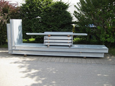 Kragarmregal, gebraucht, einseitig, Höhe 4160 mm, Tiefe 1200 mm kragarmregal gebraucht 400x300 - Kragarmregal, gebraucht, einseitig, Höhe 4160 mm, Tiefe 1200 mm