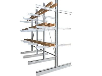 kragarmregal doppelseitig 5 m 400x300 - kragarmregal beidseitig