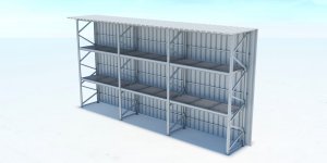 Palettenregale für den Innen- und Außenbereich 3D Singer Palettenregal feuerverzinkt 2 Balkenebenen mit Gitterroste mit Dach und Rueckwand qanquvsm0m0xpxjua45rmby29g263fgkl4uray7zdo - Palettenregale für den Innen- und Außenbereich